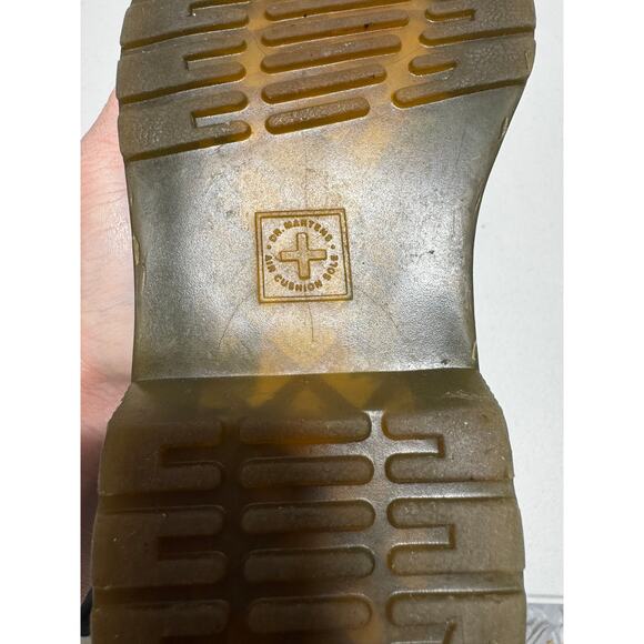 Dr. Martens Airwair AW004 Patent Leather Black Boots side zipper Kids size 12 - Picture 12 of 14